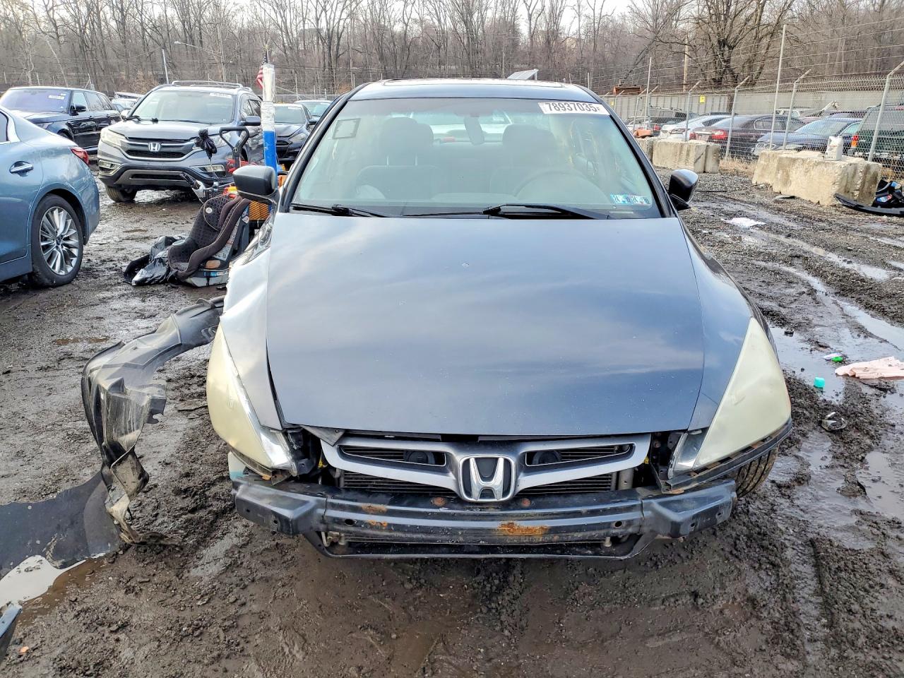 2005 Honda Accord Ex Gray vin: 1HGCM56715A192258