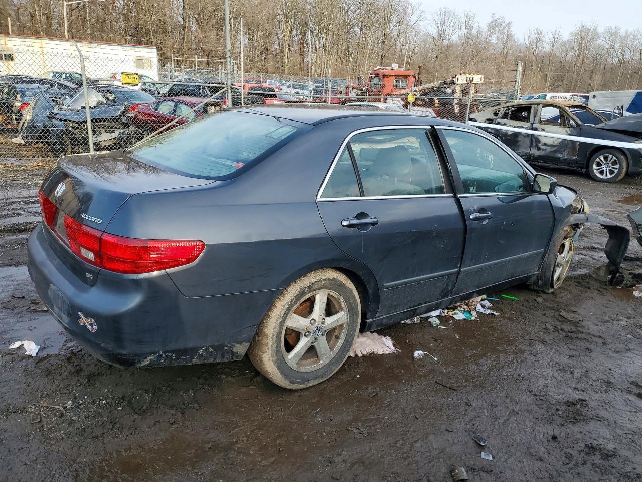 2005 Honda Accord Ex Gray vin: 1HGCM56715A192258