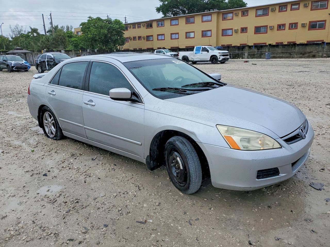 2006 Honda Accord Ex Серебряный vin: 1HGCM56716A008115