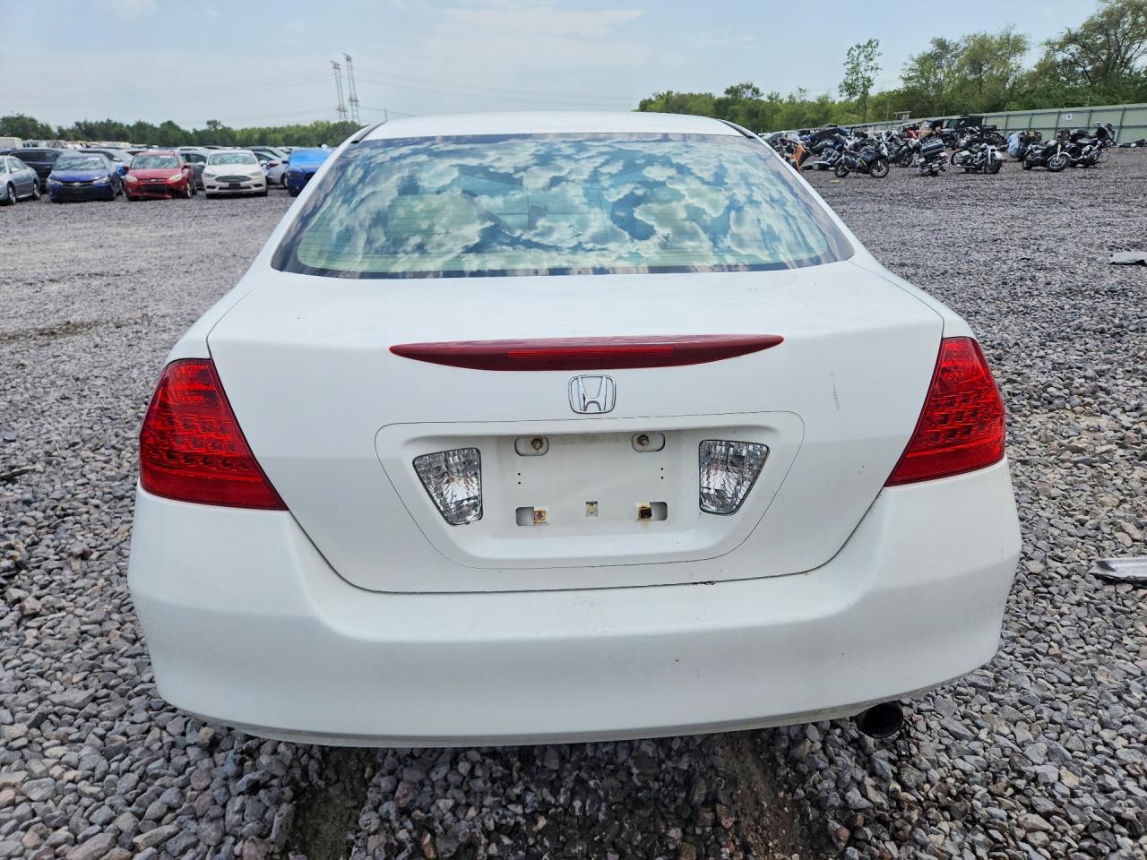 2006 Honda Accord Ex White vin: 1HGCM56716A143658