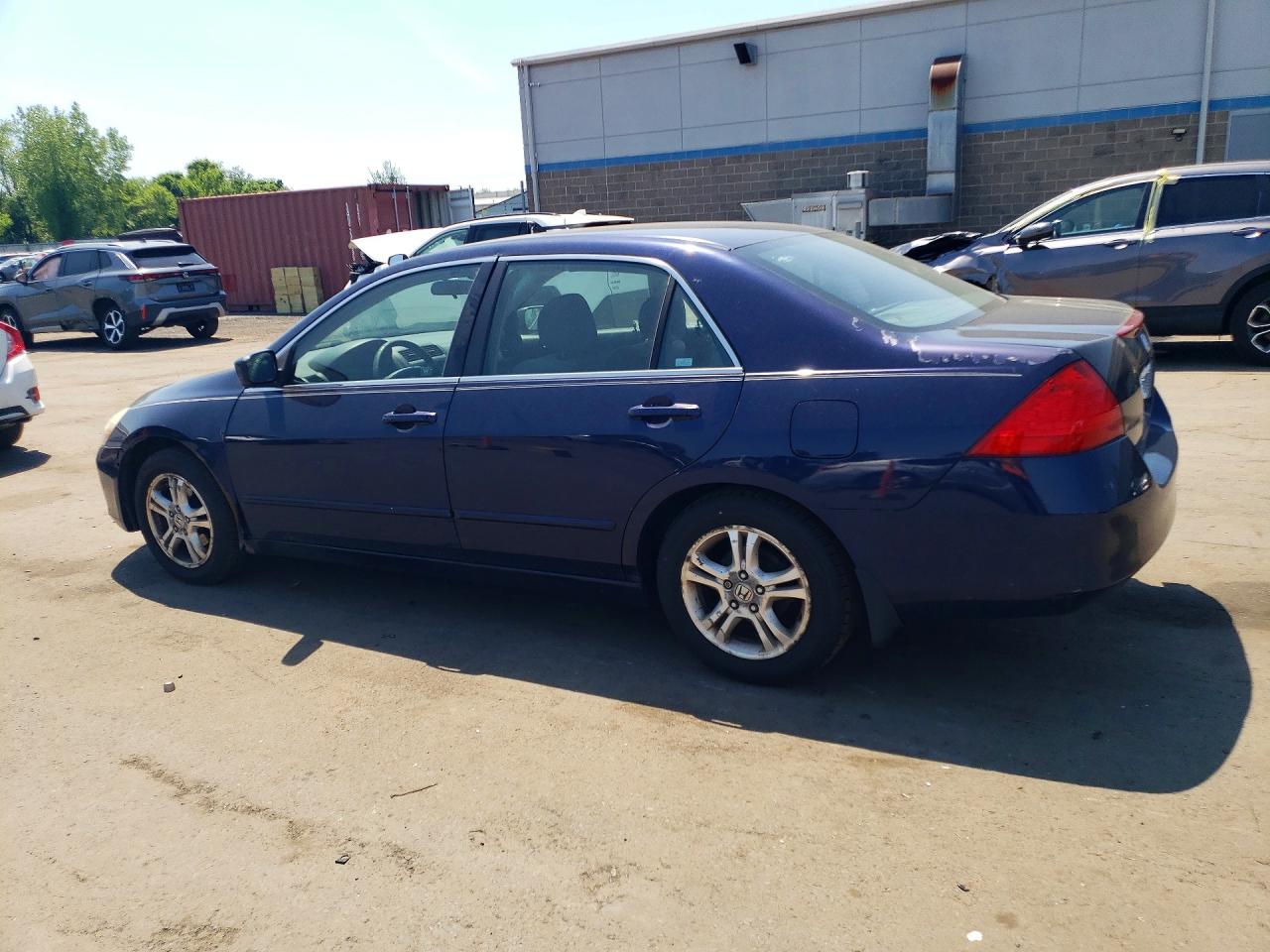 2007 Honda Accord Ex Blue vin: 1HGCM56717A017852
