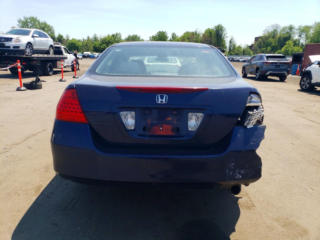 2007 Honda Accord Ex Blue vin: 1HGCM56717A017852