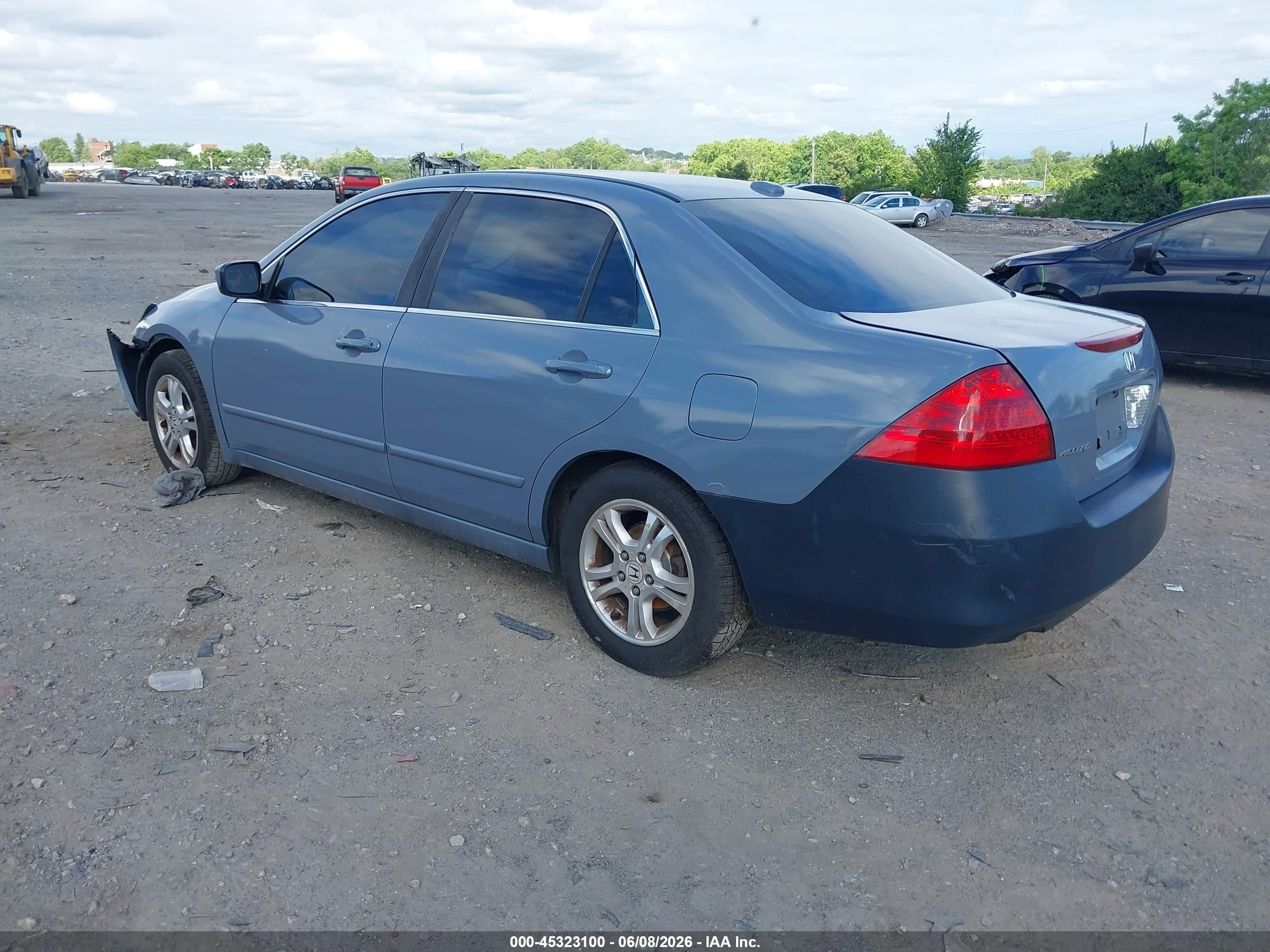 2007 Honda Accord 2.4 Ex Gray vin: 1HGCM56717A052407