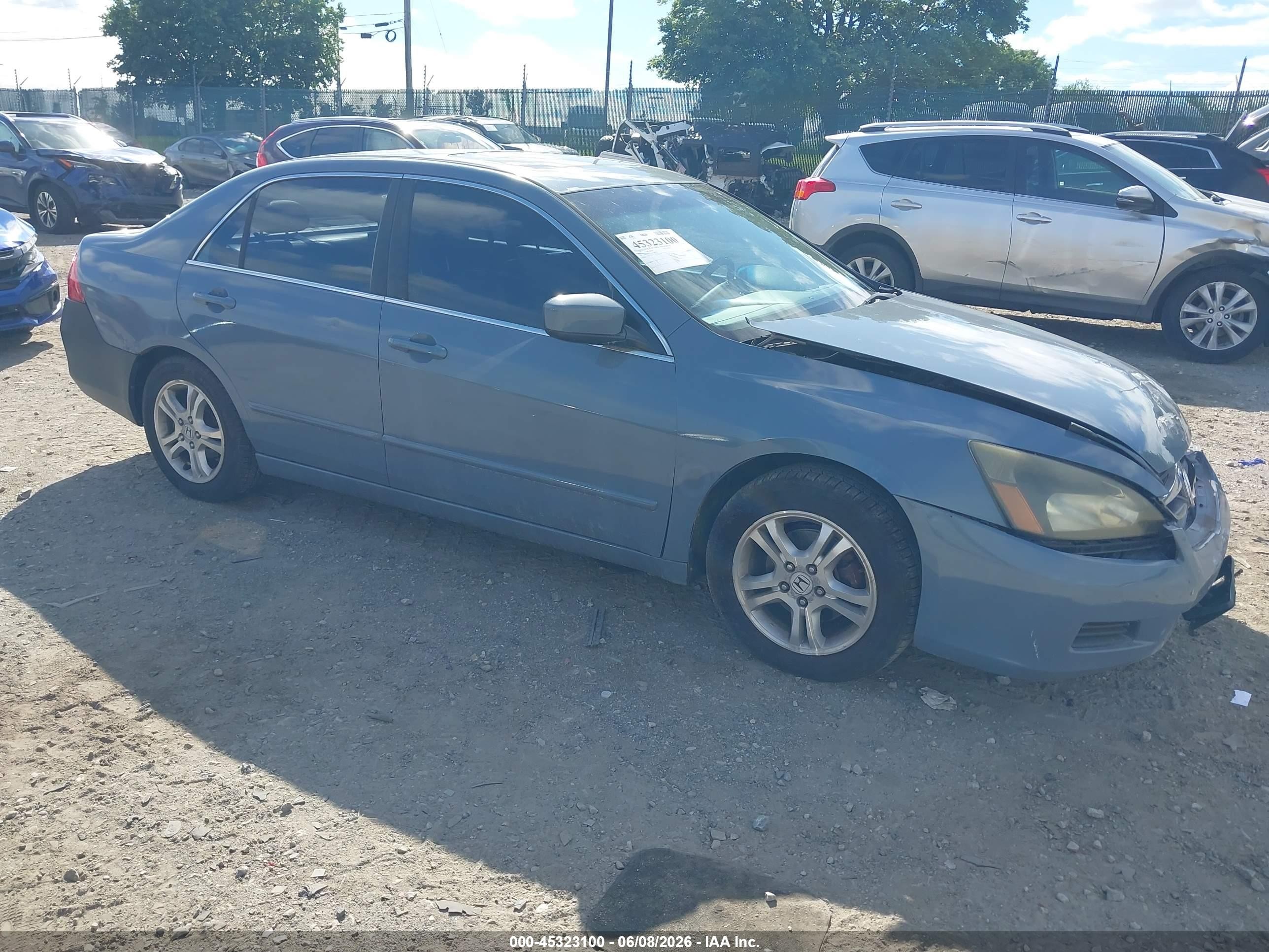 2007 Honda Accord 2.4 Ex Gray vin: 1HGCM56717A052407