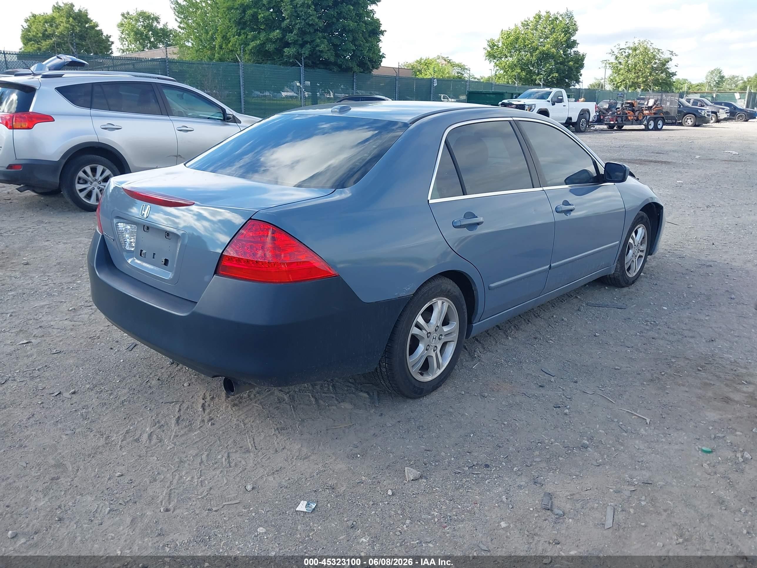 2007 Honda Accord 2.4 Ex Gray vin: 1HGCM56717A052407