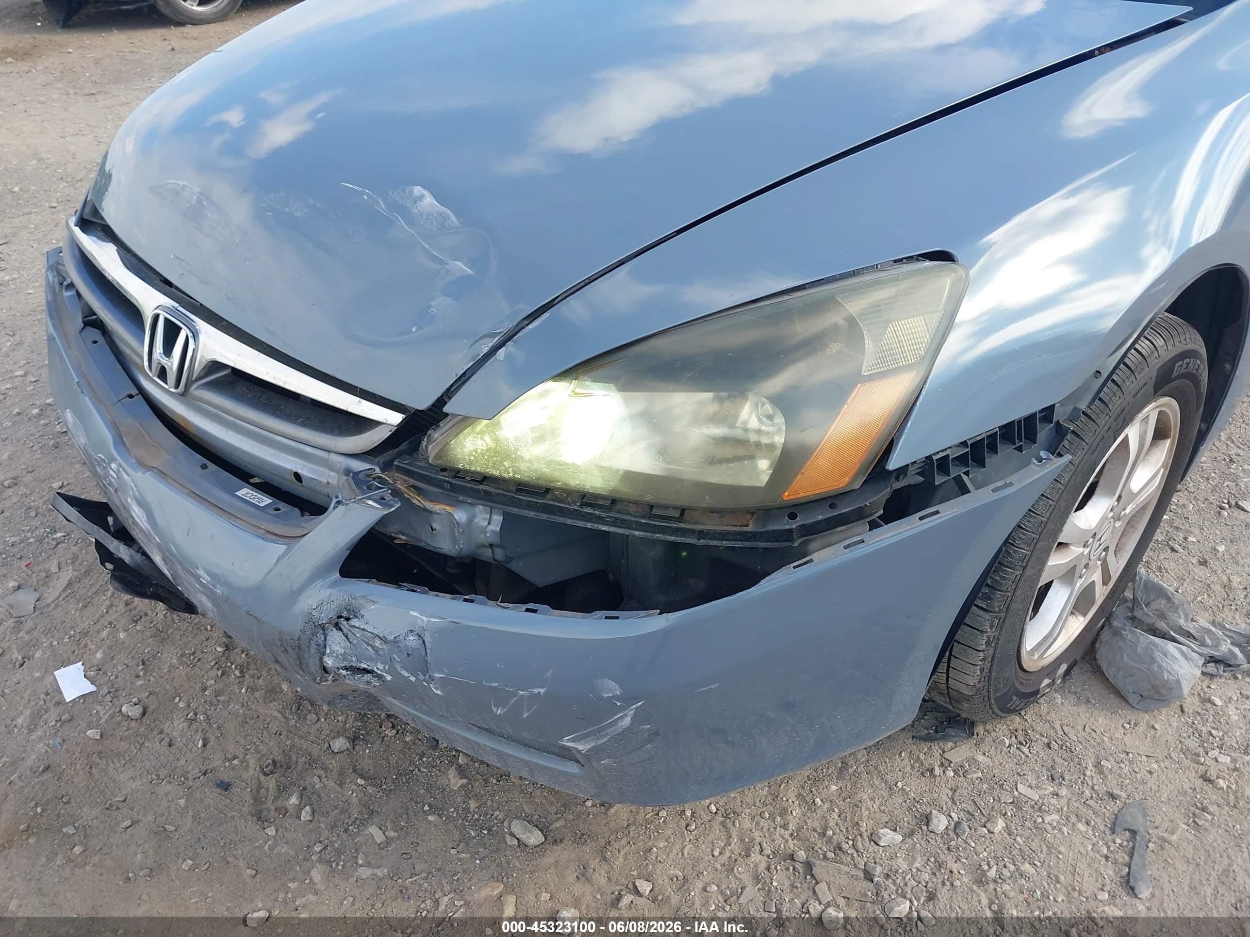 2007 Honda Accord 2.4 Ex Gray vin: 1HGCM56717A052407