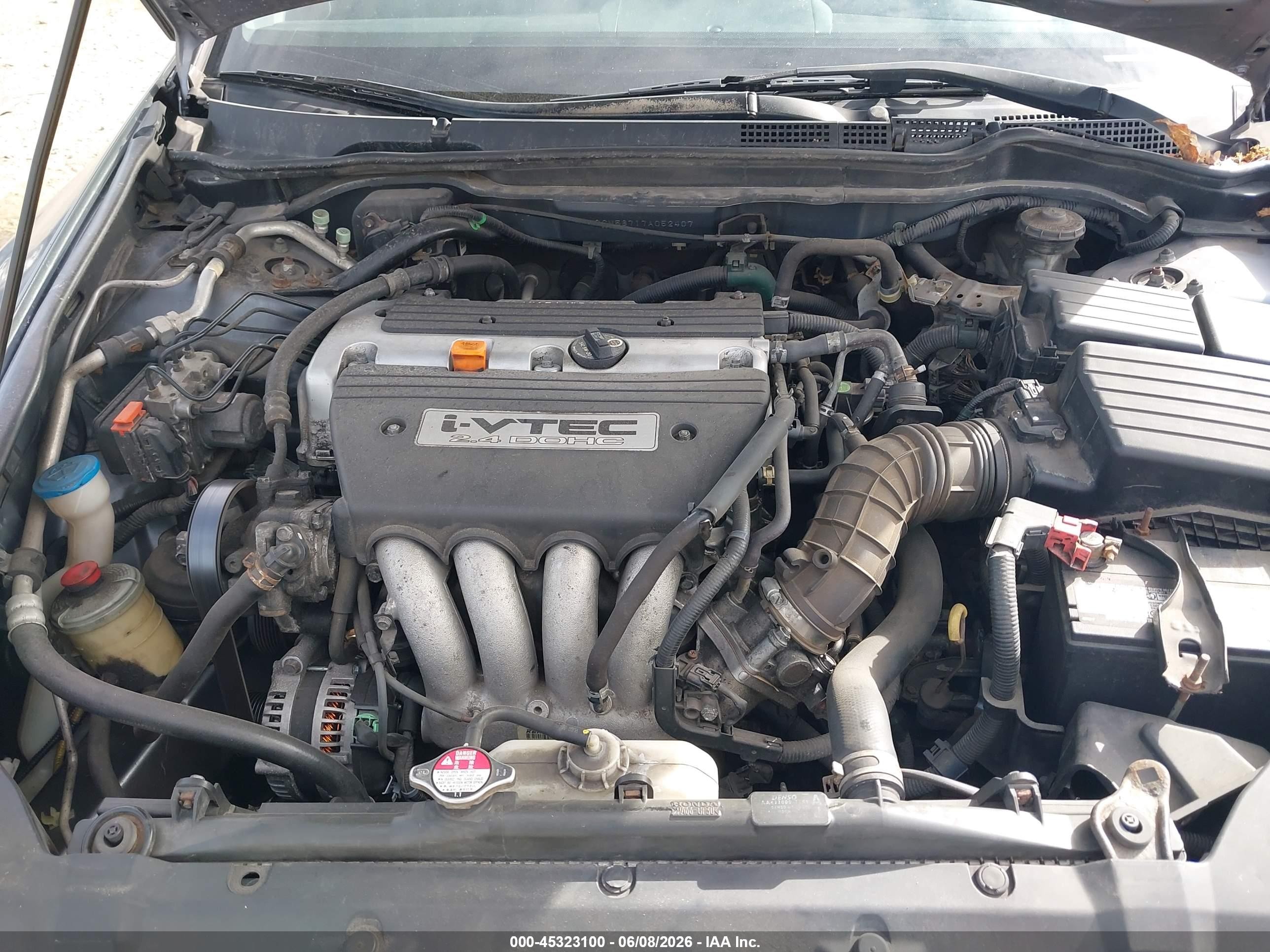 2007 Honda Accord 2.4 Ex Gray vin: 1HGCM56717A052407