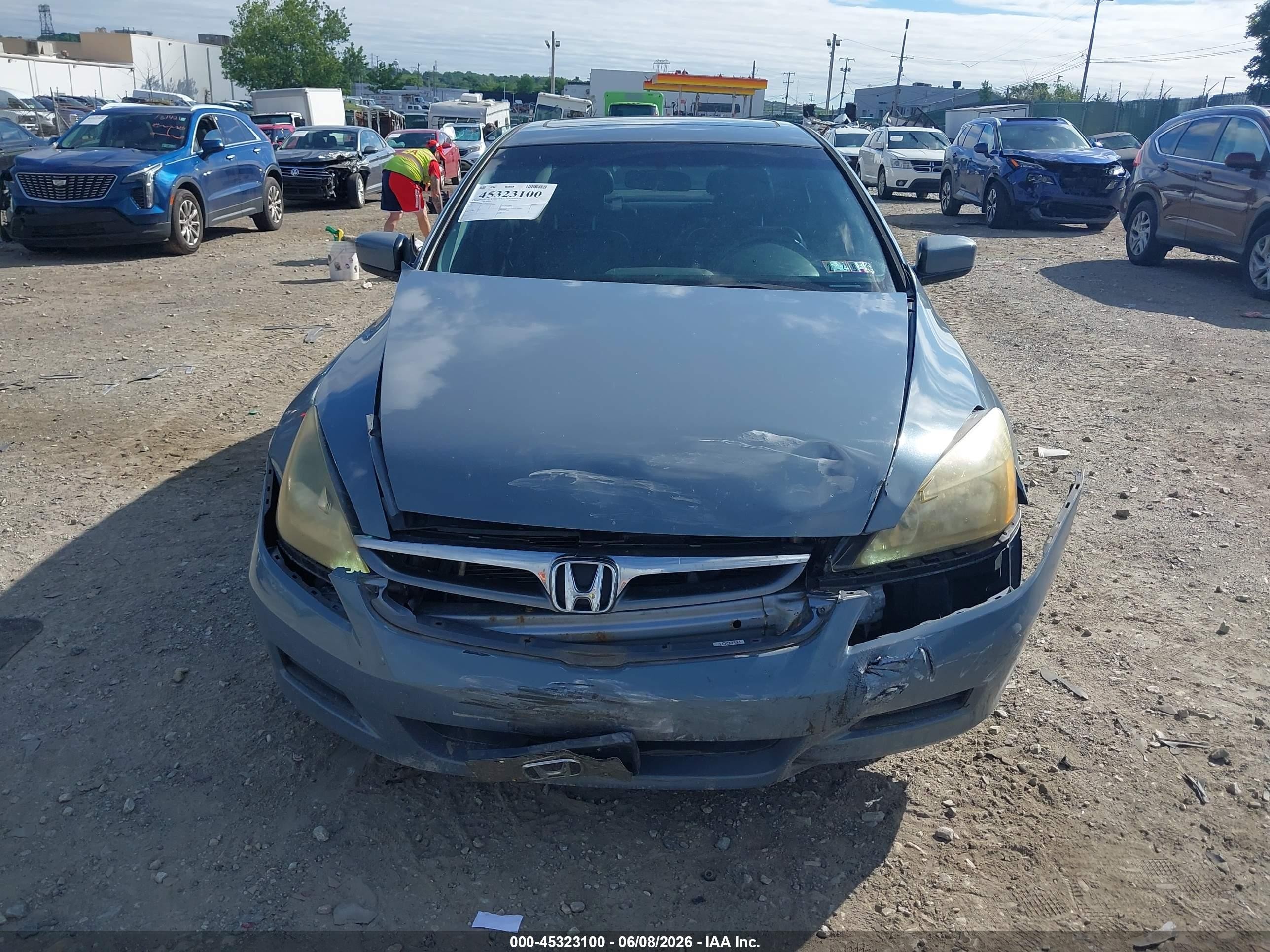 2007 Honda Accord 2.4 Ex Gray vin: 1HGCM56717A052407