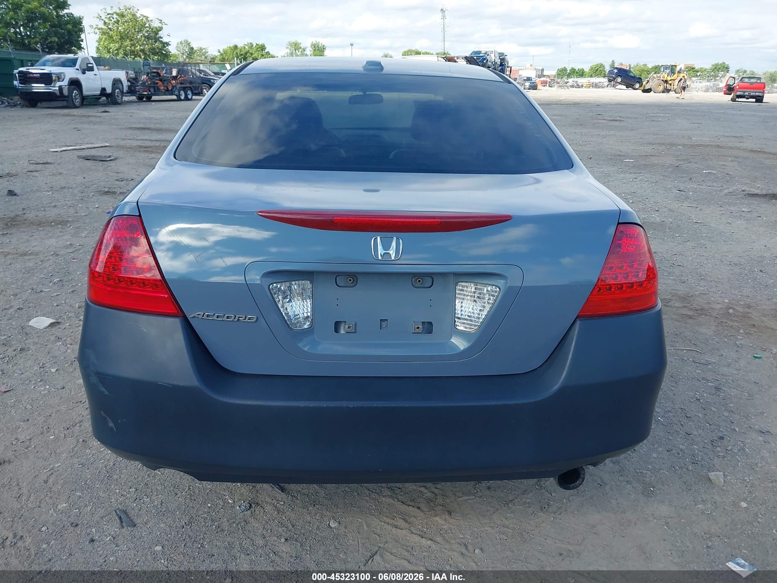 2007 Honda Accord 2.4 Ex Gray vin: 1HGCM56717A052407