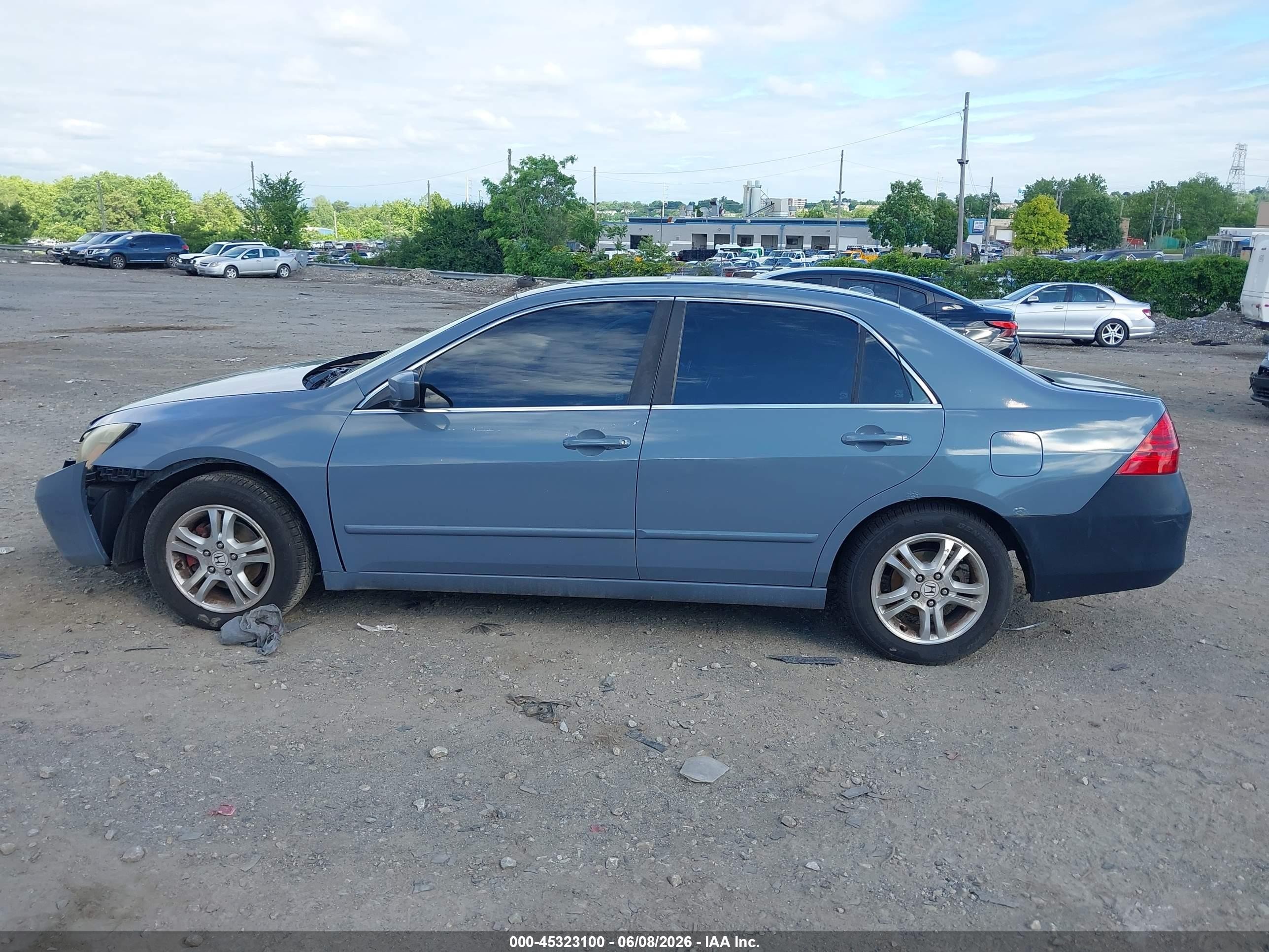 2007 Honda Accord 2.4 Ex Gray vin: 1HGCM56717A052407