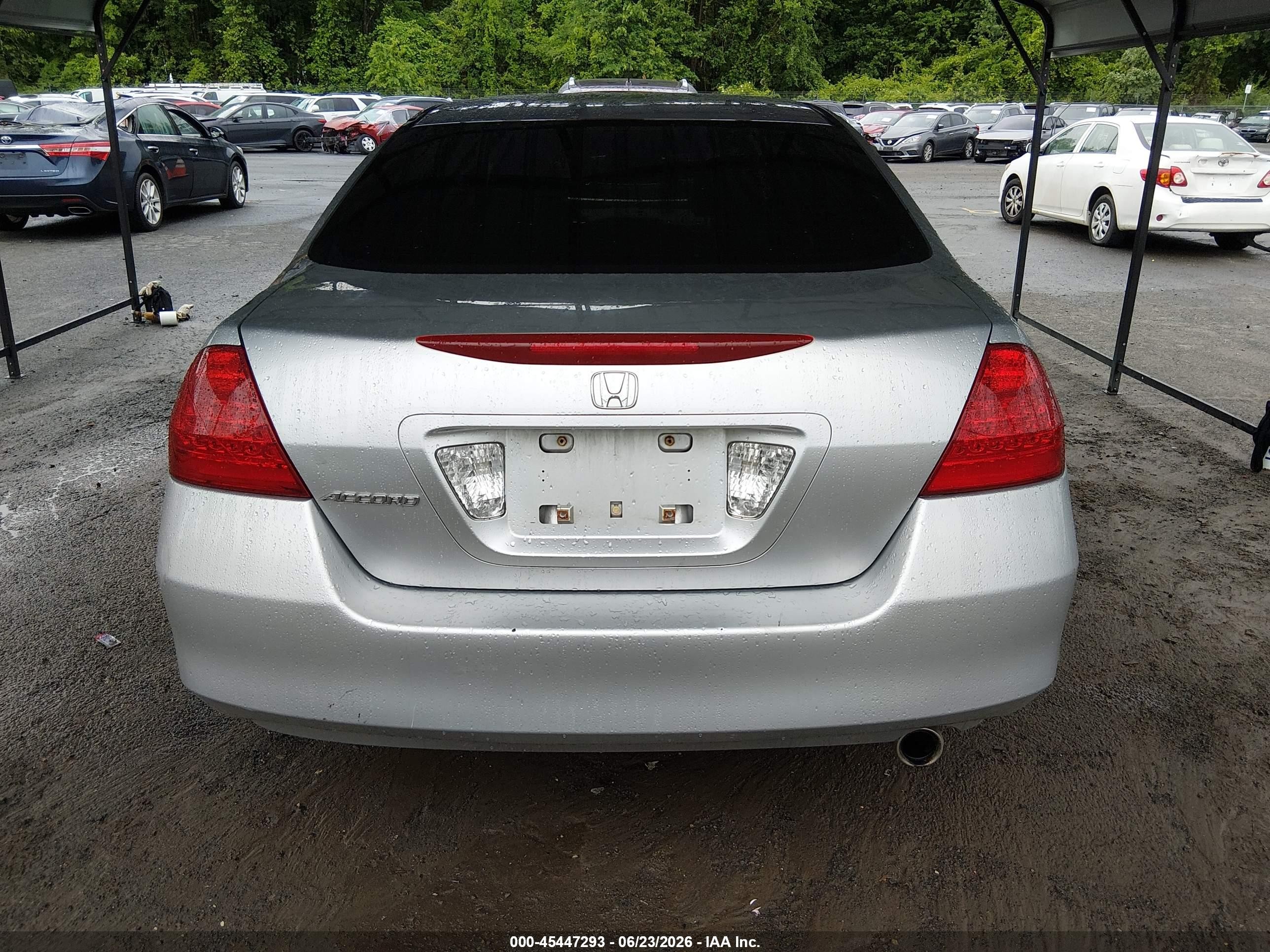2007 Honda Accord 2.4 Ex Silver vin: 1HGCM56717A079123