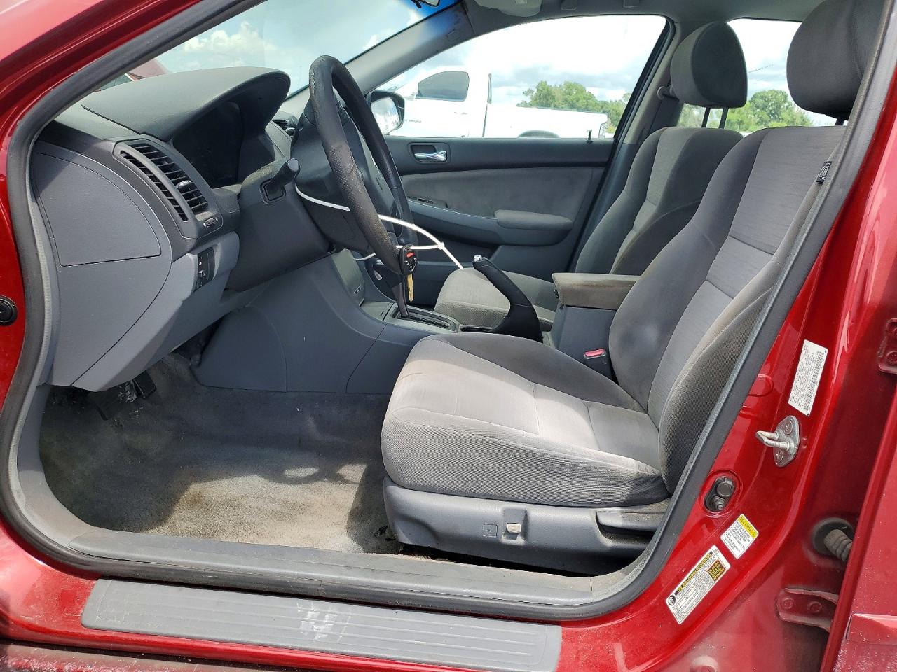 2007 Honda Accord Ex Red vin: 1HGCM56717A109401