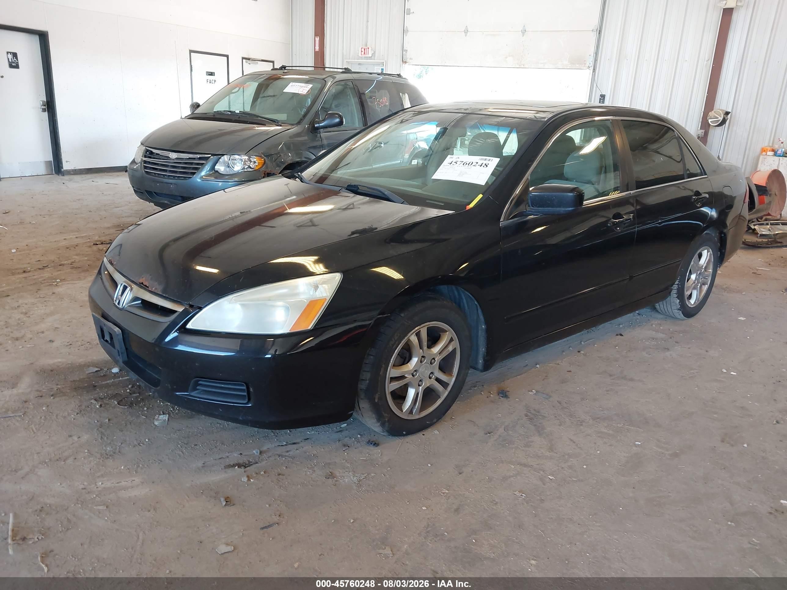 2007 Honda Accord 2.4 Ex Black vin: 1HGCM56717A199438
