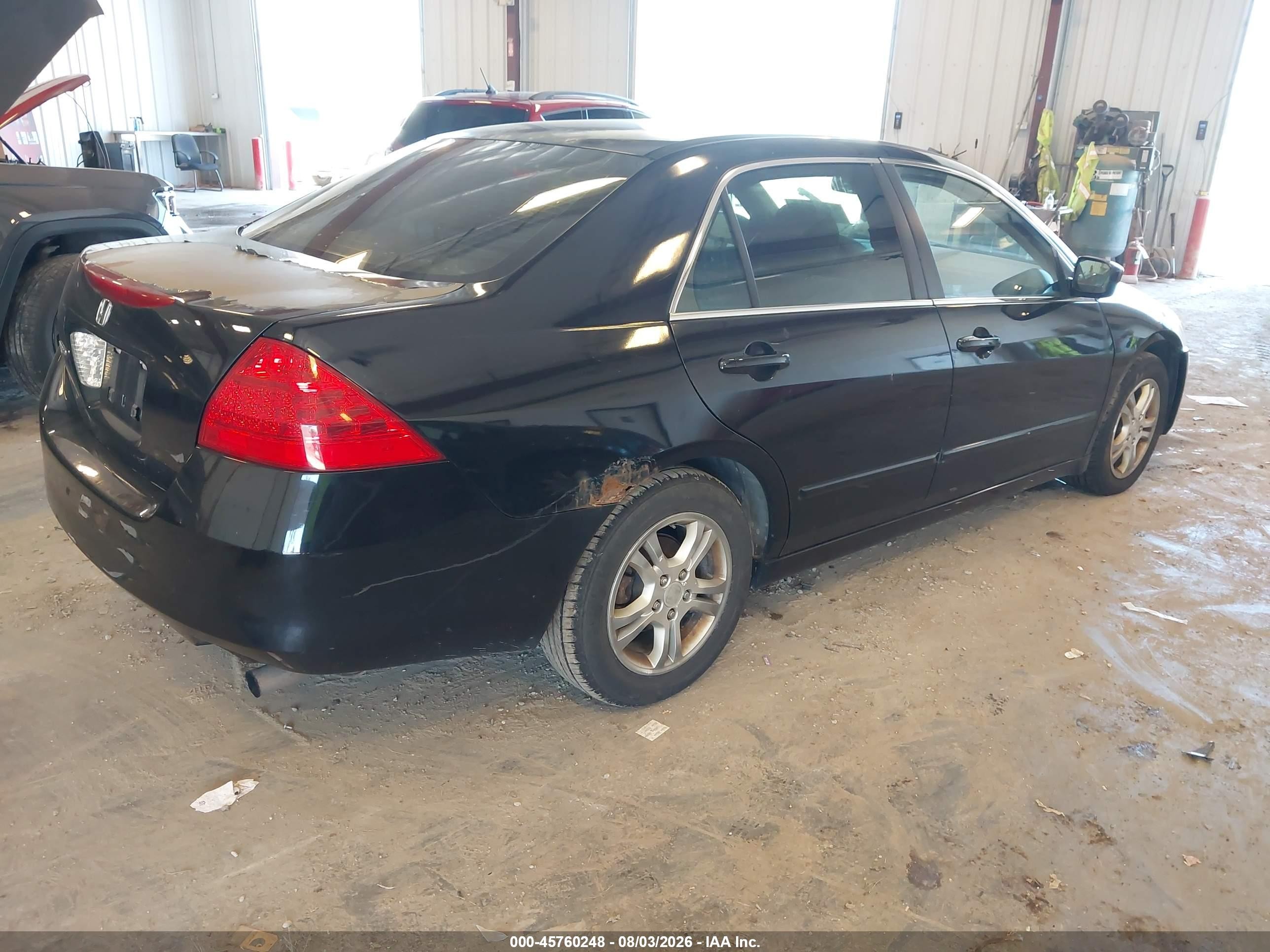 2007 Honda Accord 2.4 Ex Black vin: 1HGCM56717A199438