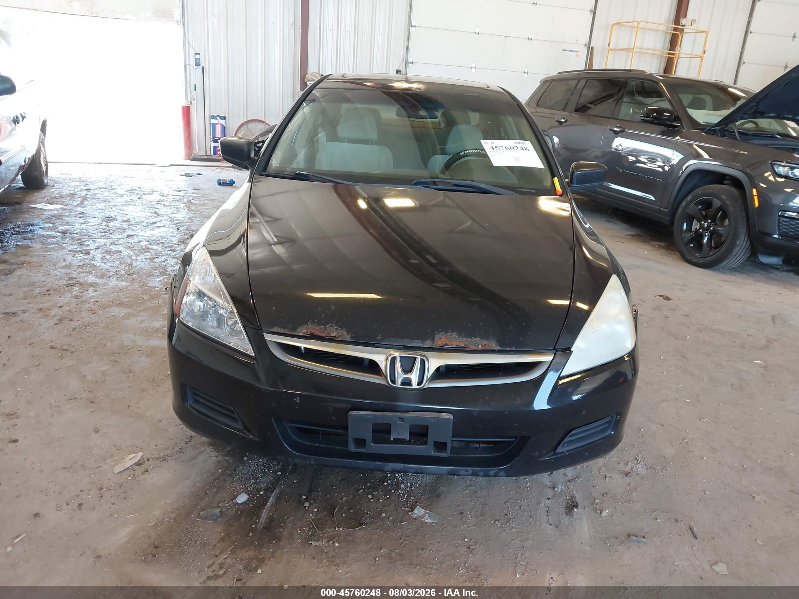 2007 Honda Accord 2.4 Ex Black vin: 1HGCM56717A199438