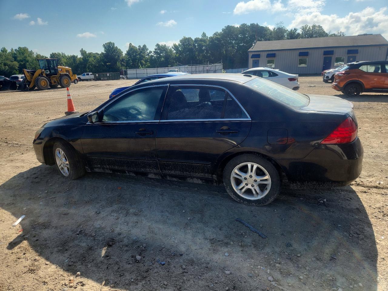 2007 Honda Accord Ex Black vin: 1HGCM56717A201009
