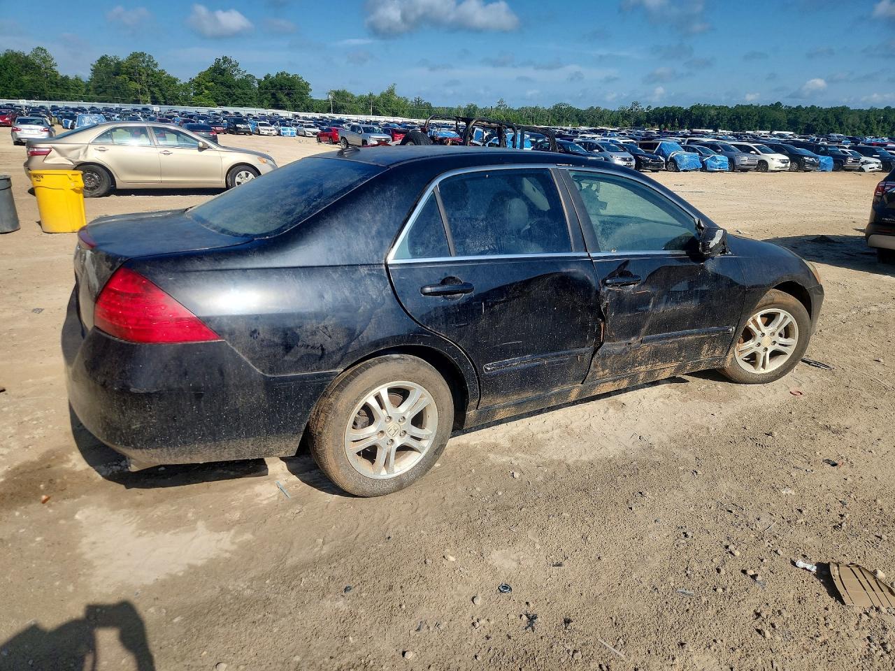 2007 Honda Accord Ex Black vin: 1HGCM56717A201009