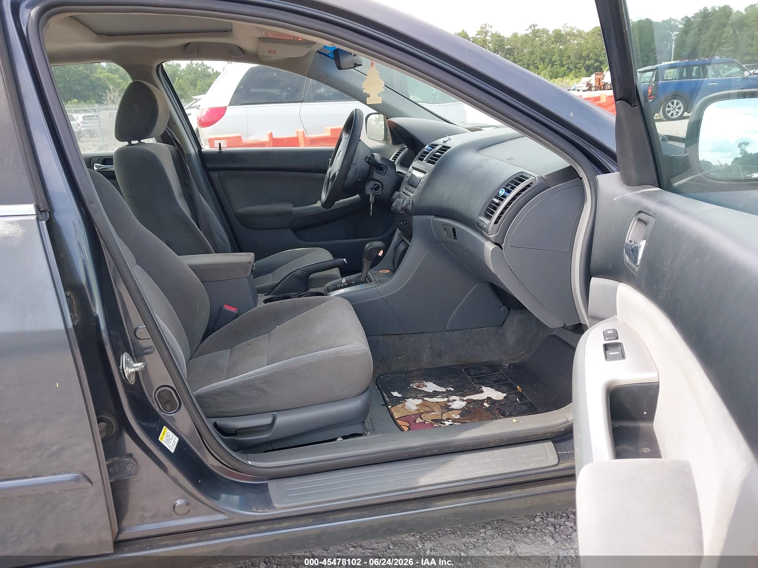 2007 Honda Accord 2.4 Ex Gray vin: 1HGCM56717A217680