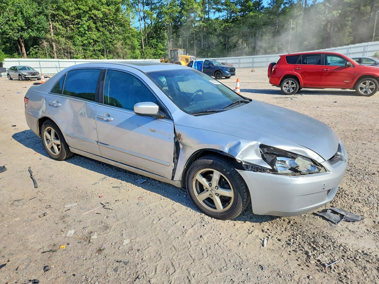 2004 Honda Accord Ex Silver vin: 1HGCM56724A012509