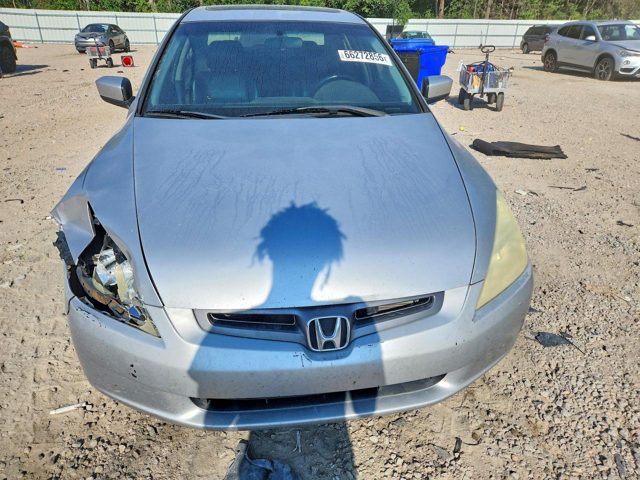 2004 Honda Accord Ex Silver vin: 1HGCM56724A012509