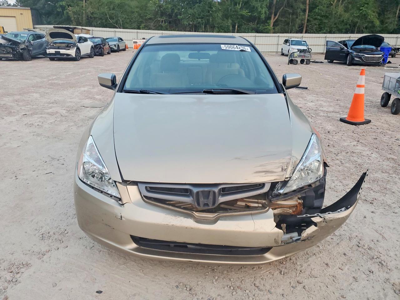 2005 Honda Accord Ex Золотой vin: 1HGCM56725A101871