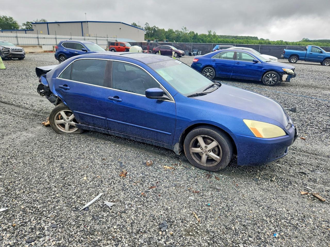 2005 Honda Accord Ex Blue vin: 1HGCM56725A105693