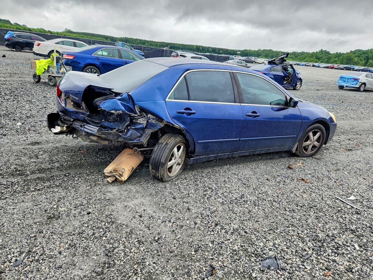 2005 Honda Accord Ex Blue vin: 1HGCM56725A105693