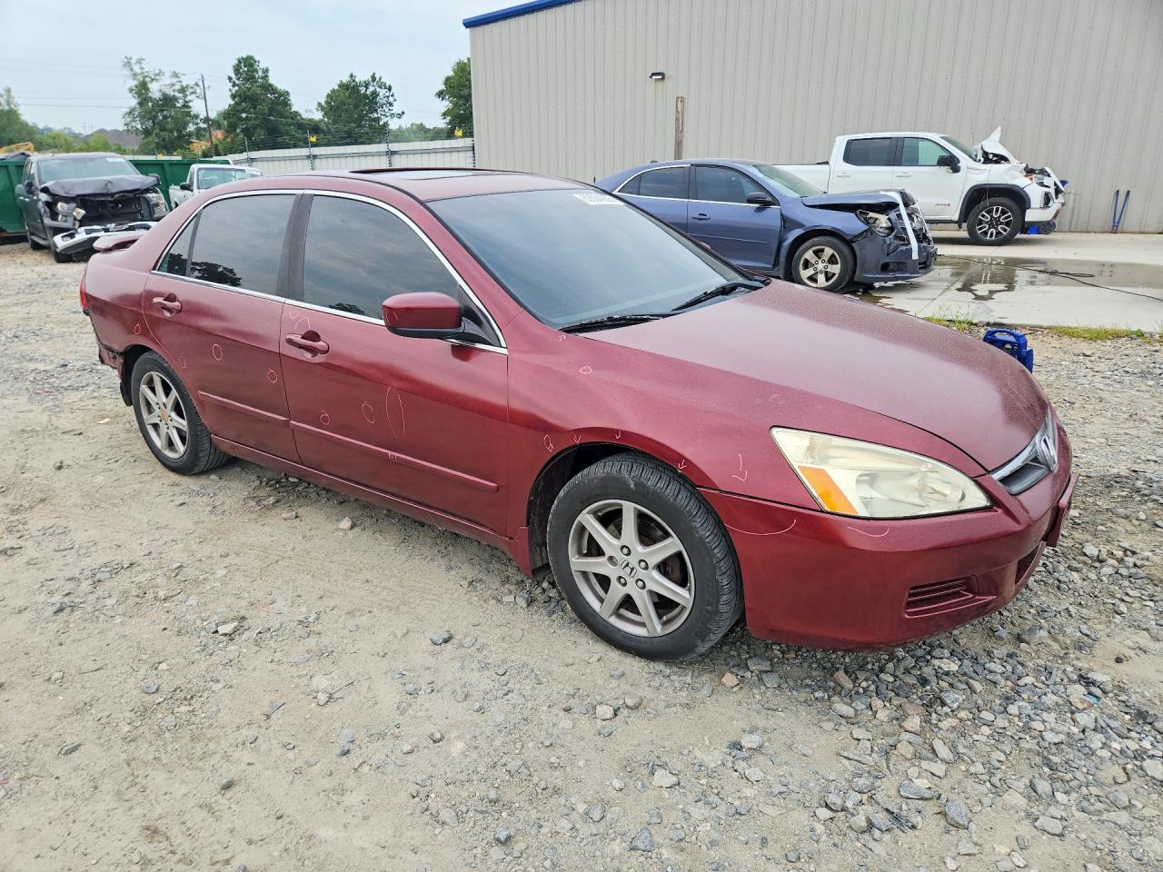 2006 Honda Accord Ex Burgundy vin: 1HGCM56726A102942