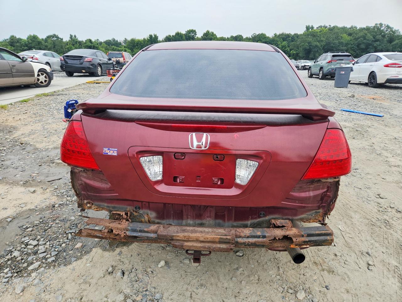 2006 Honda Accord Ex Burgundy vin: 1HGCM56726A102942