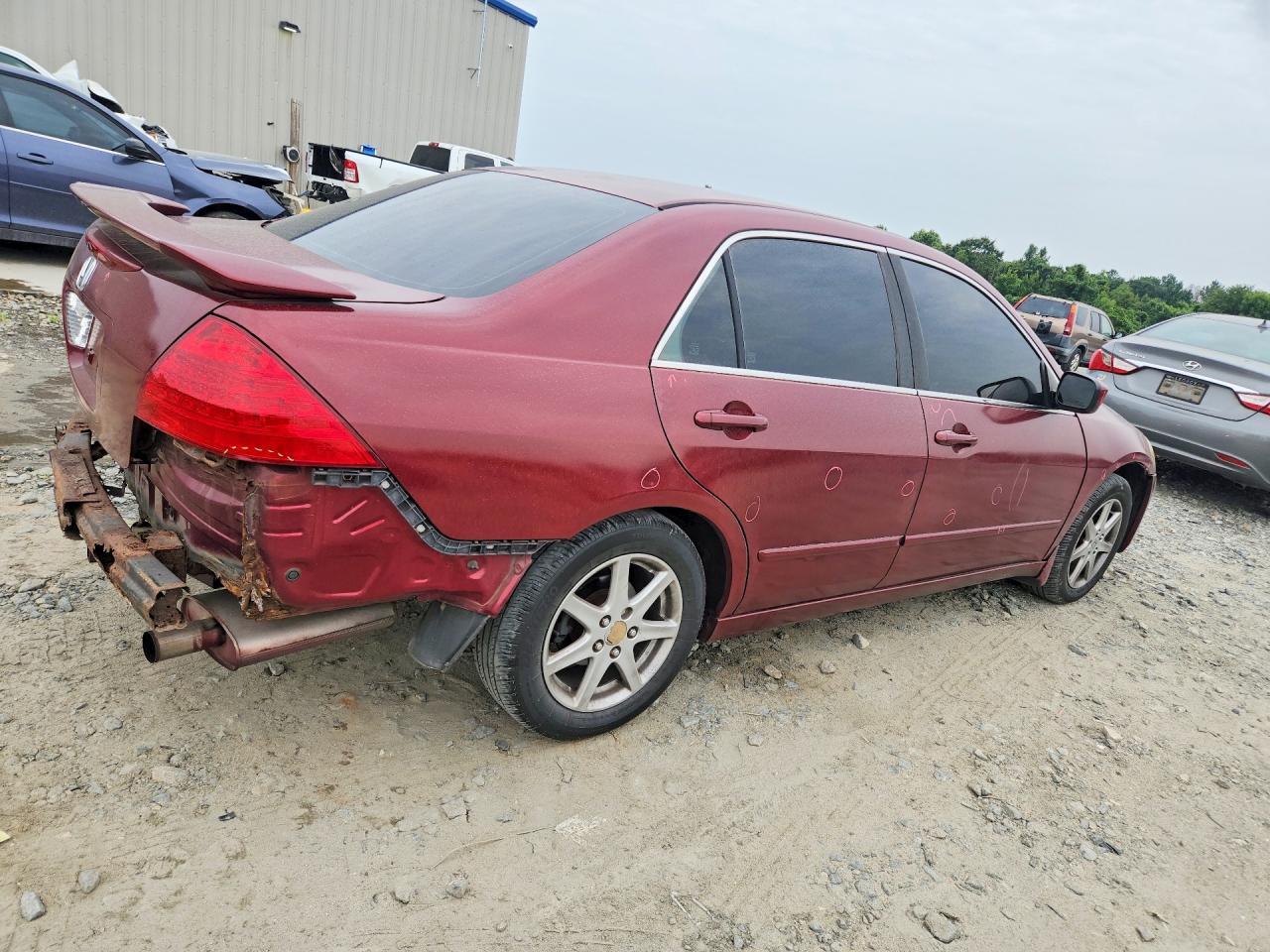 2006 Honda Accord Ex Burgundy vin: 1HGCM56726A102942