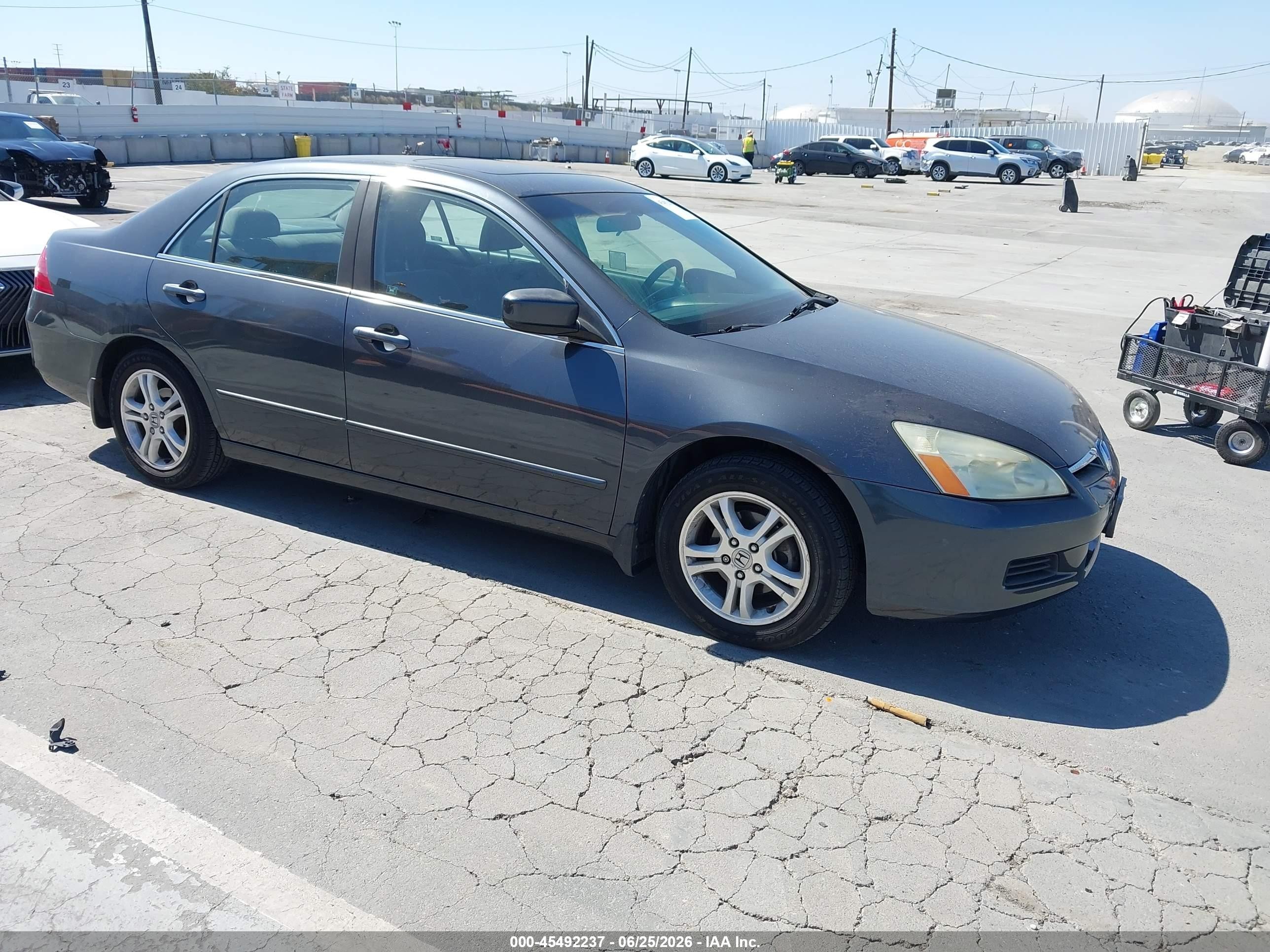 2006 Honda Accord 2.4 Ex Gray vin: 1HGCM56726A127131