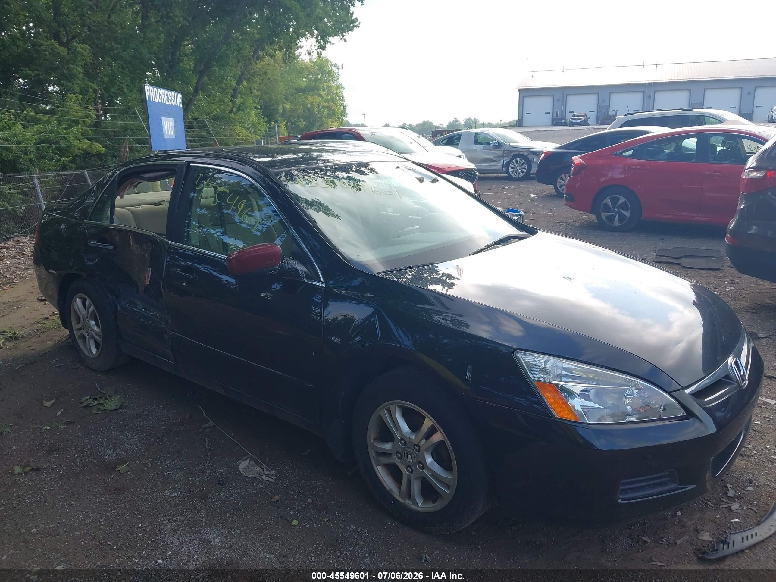 2006 Honda Accord 2.4 Ex Черный vin: 1HGCM56726A138291