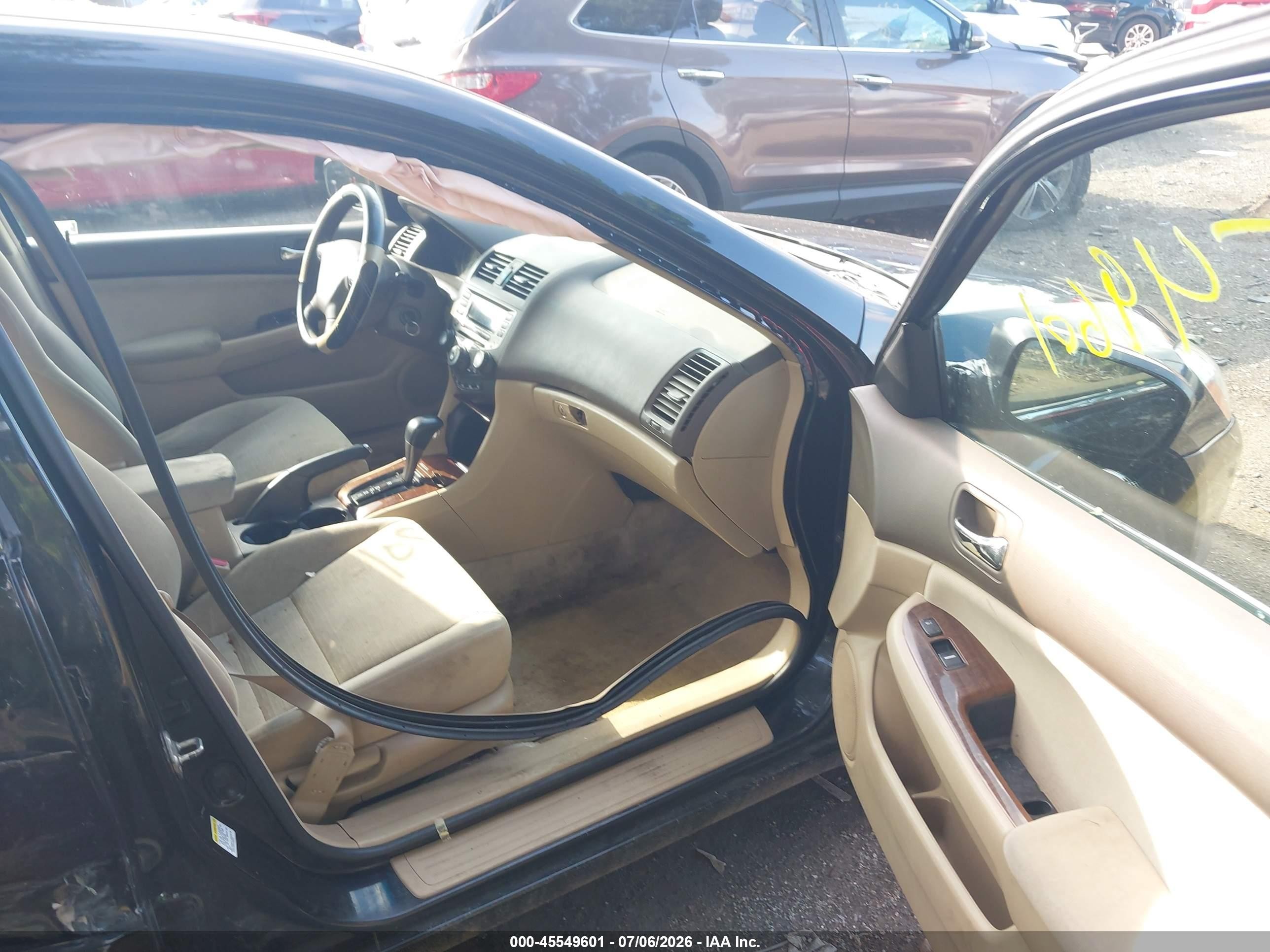 2006 Honda Accord 2.4 Ex Черный vin: 1HGCM56726A138291