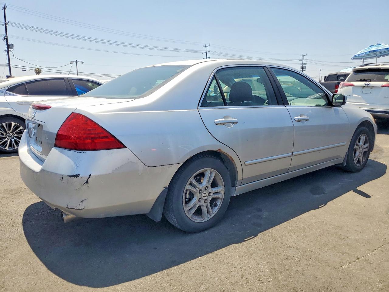 2007 Honda Accord Ex Silver vin: 1HGCM56727A007704