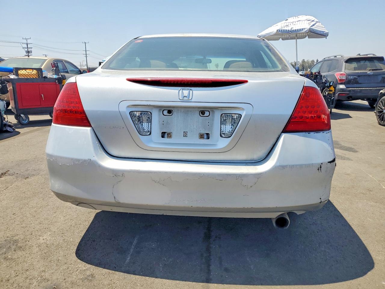 2007 Honda Accord Ex Silver vin: 1HGCM56727A007704