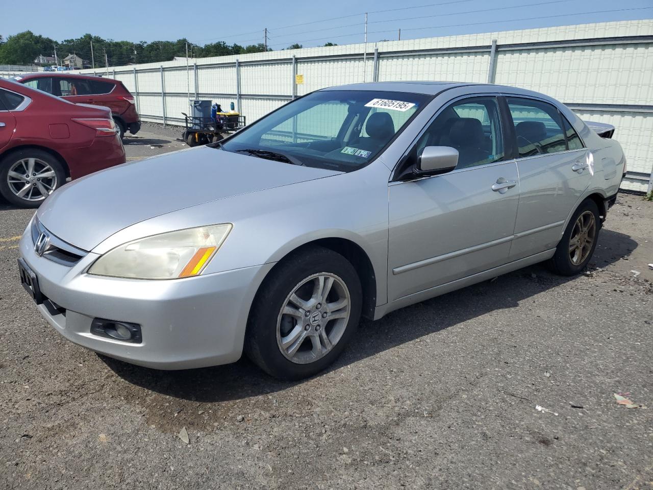 2007 Honda Accord Ex Silver vin: 1HGCM56727A047412