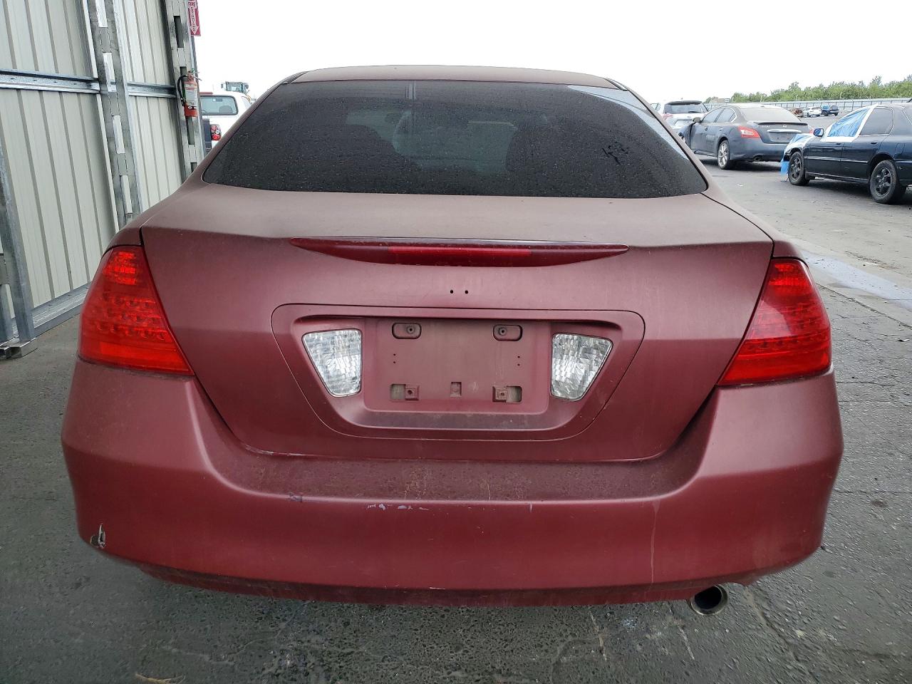 2007 Honda Accord Ex Красный vin: 1HGCM56727A053422