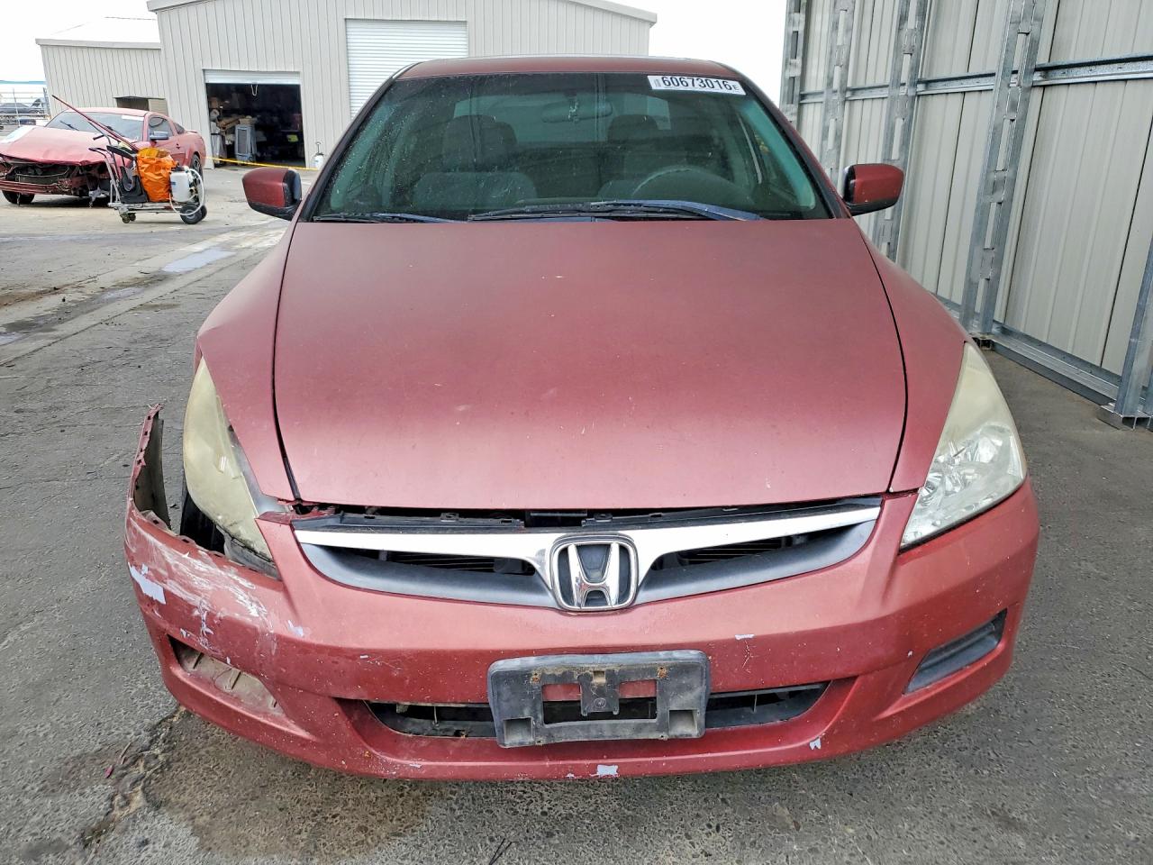 2007 Honda Accord Ex Красный vin: 1HGCM56727A053422