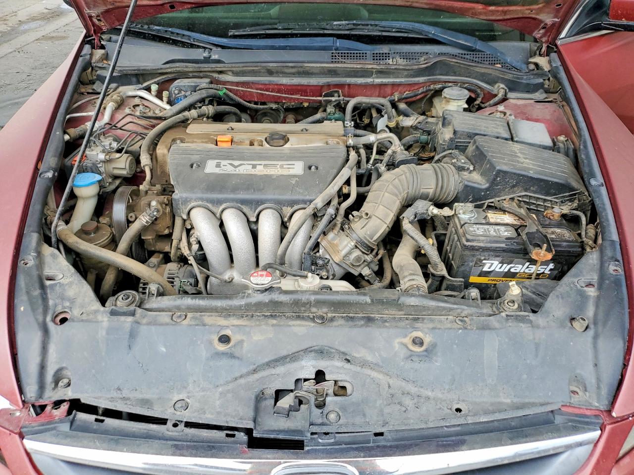 2007 Honda Accord Ex Красный vin: 1HGCM56727A053422