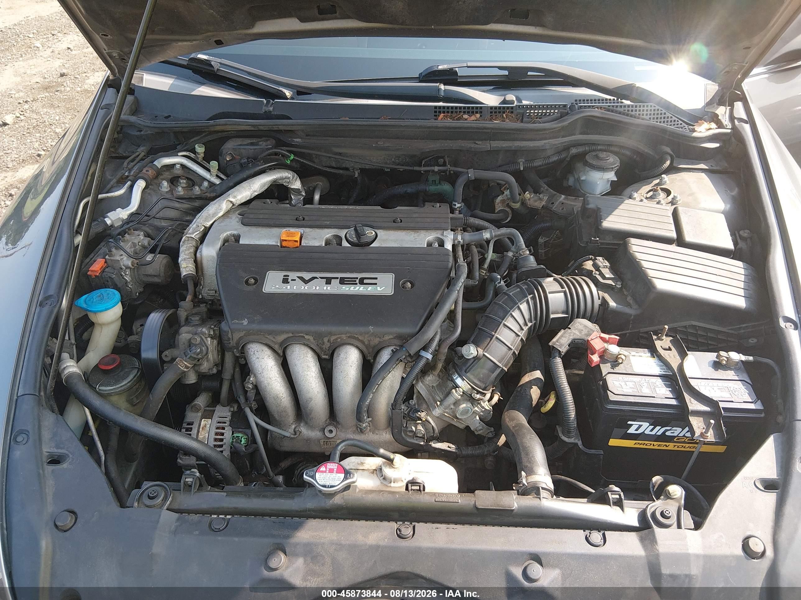 2007 Honda Accord 2.4 Ex Серый vin: 1HGCM56727A082824