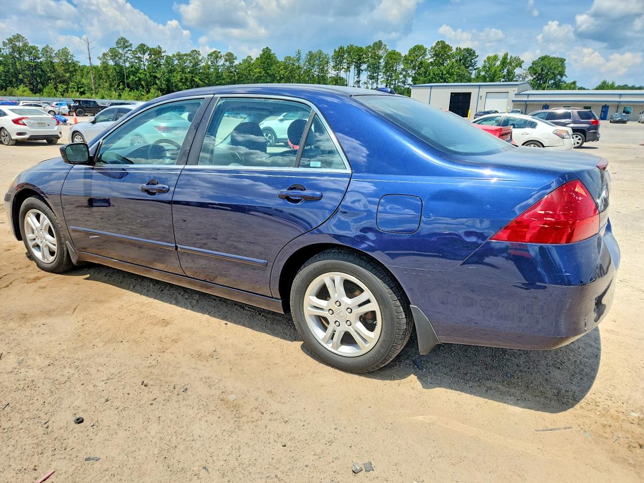 2007 Honda Accord Ex Синий vin: 1HGCM56727A089403