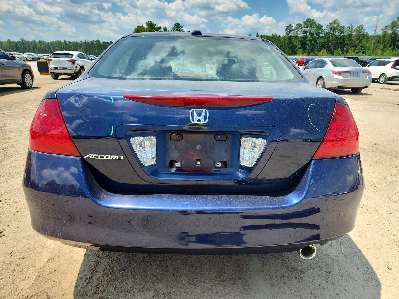 2007 Honda Accord Ex Синий vin: 1HGCM56727A089403