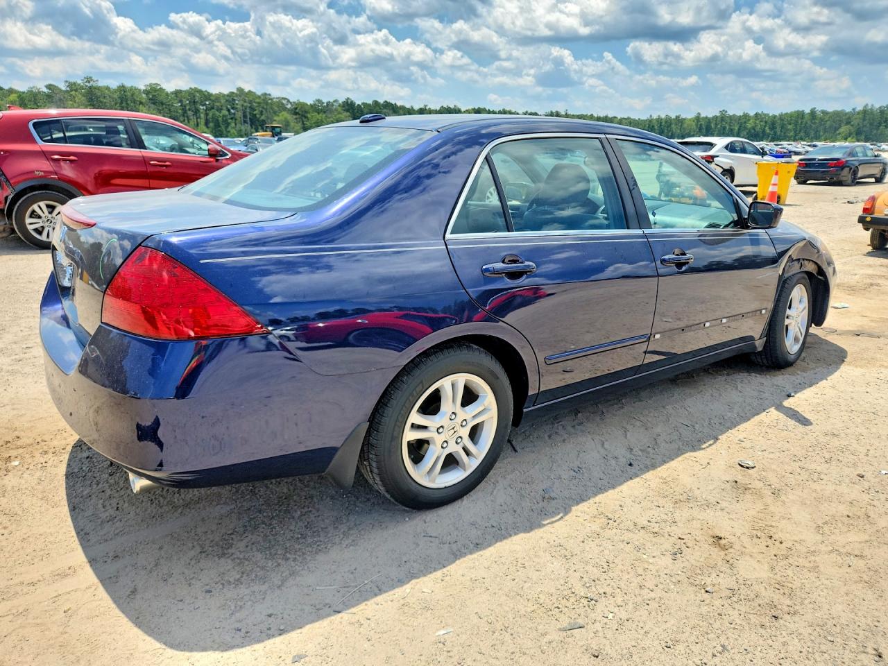 2007 Honda Accord Ex Синий vin: 1HGCM56727A089403