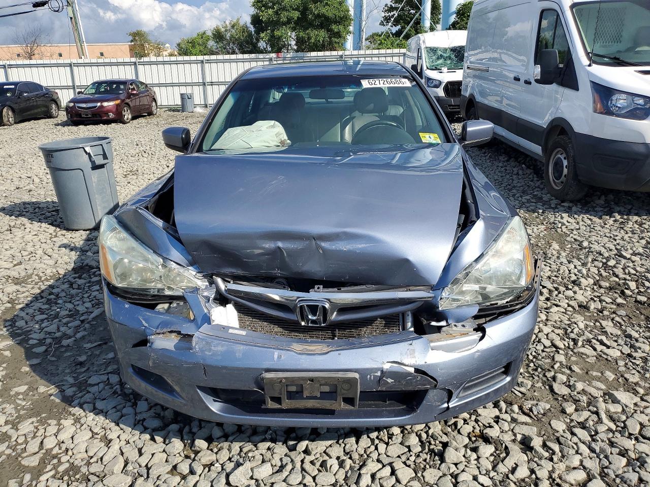 2007 Honda Accord Ex Gray vin: 1HGCM56727A105454