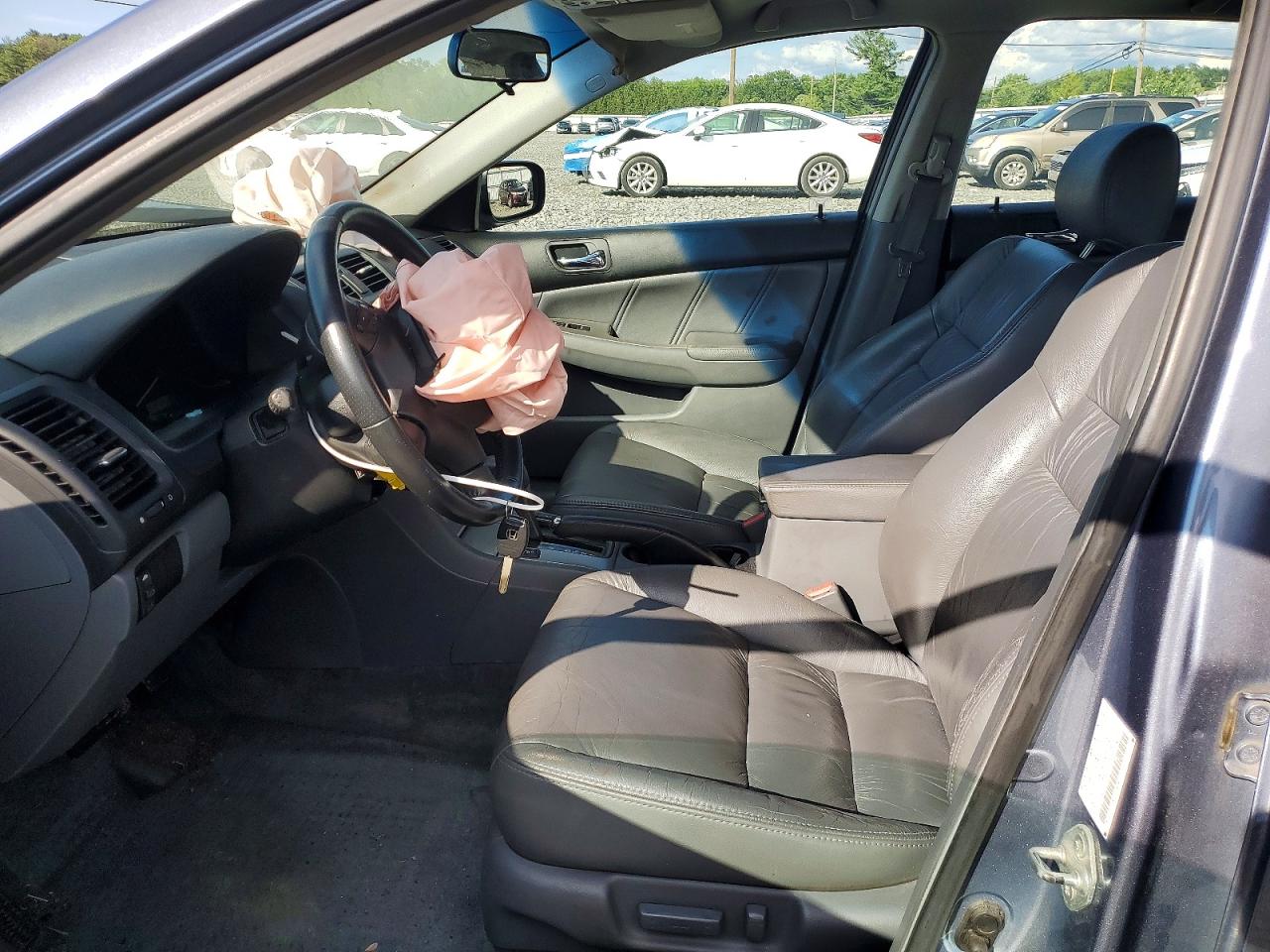 2007 Honda Accord Ex Gray vin: 1HGCM56727A105454