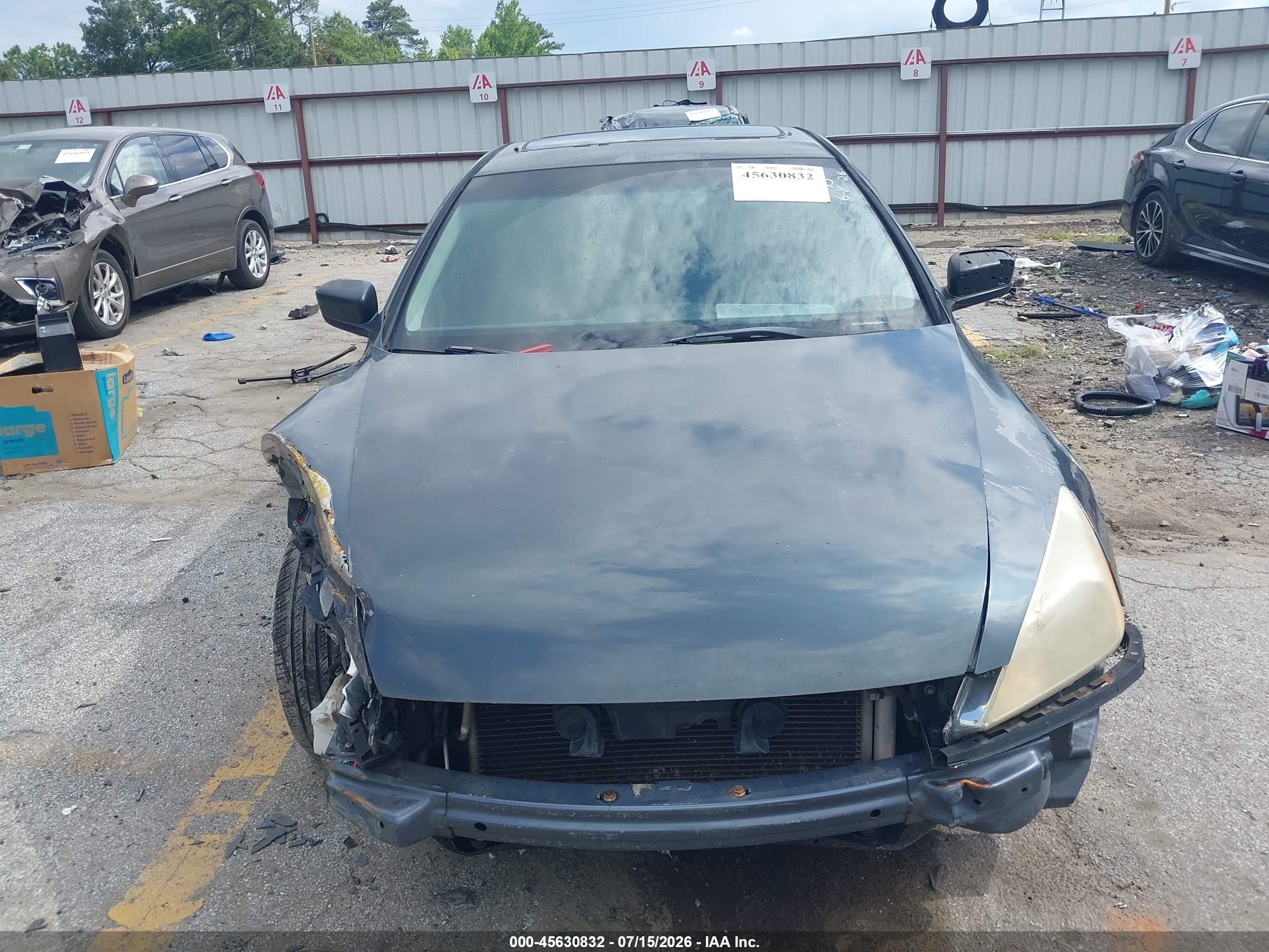2007 Honda Accord 2.4 Ex Серый vin: 1HGCM56727A118091