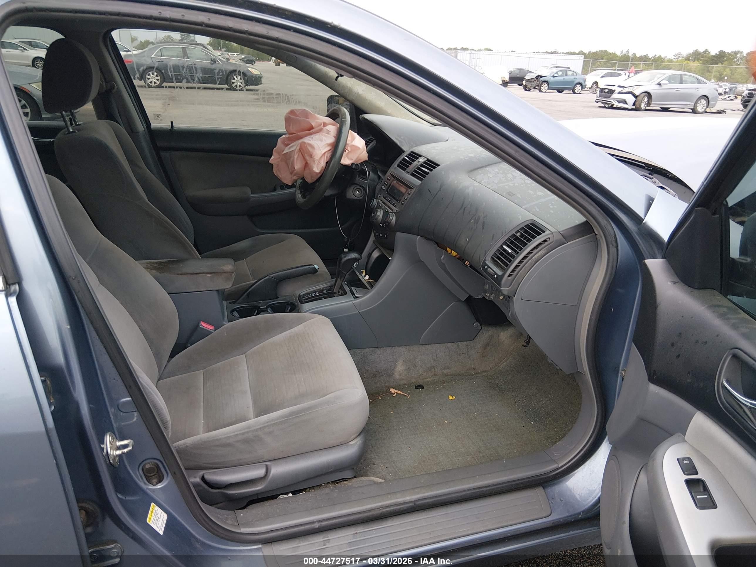 2007 Honda Accord 2.4 Ex Blue vin: 1HGCM56727A120150