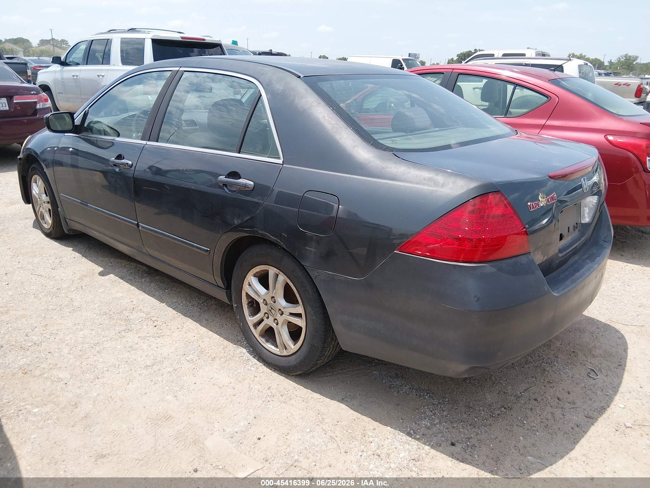 2007 Honda Accord 2.4 Ex Gray vin: 1HGCM56727A135702