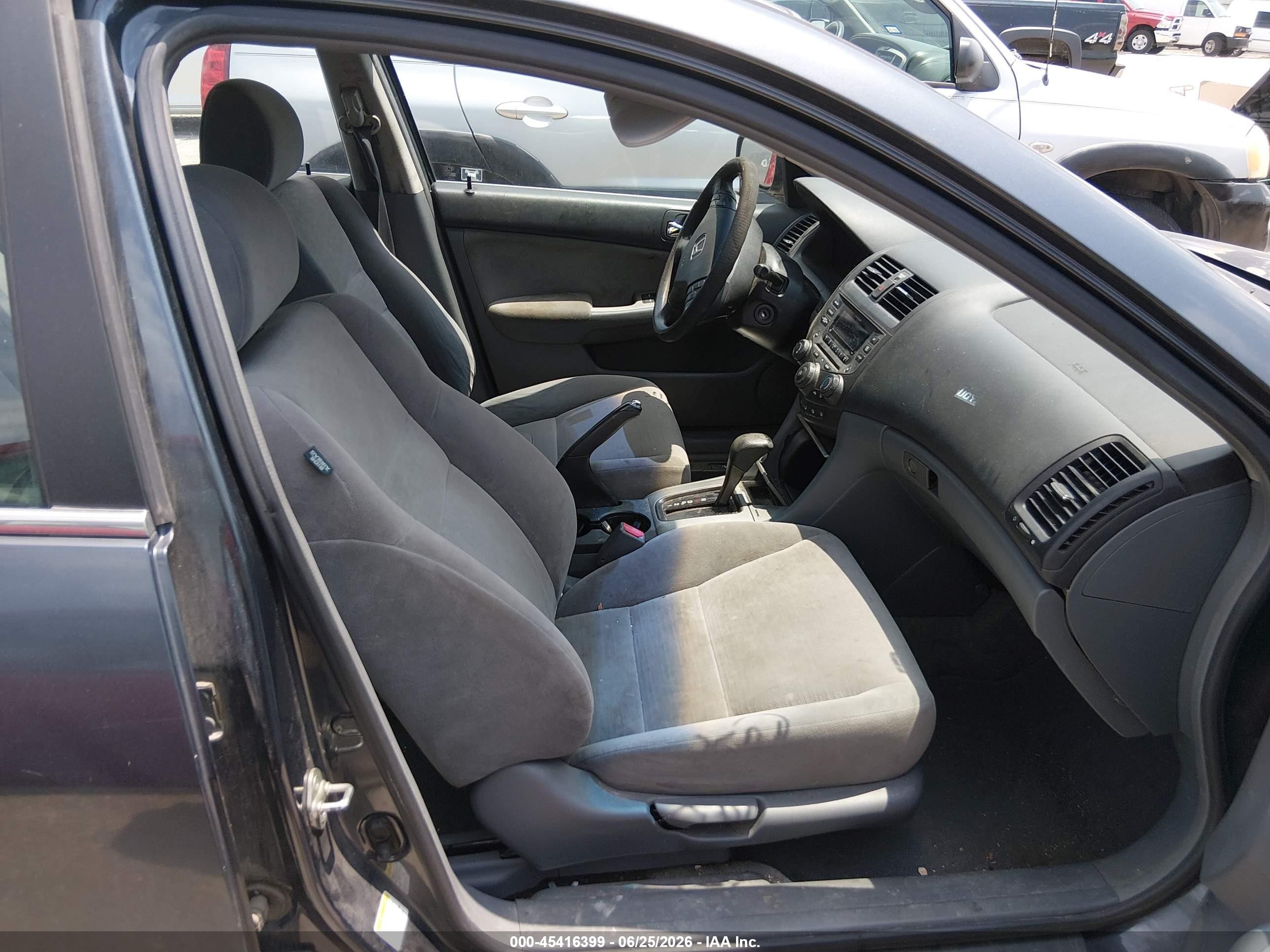 2007 Honda Accord 2.4 Ex Gray vin: 1HGCM56727A135702