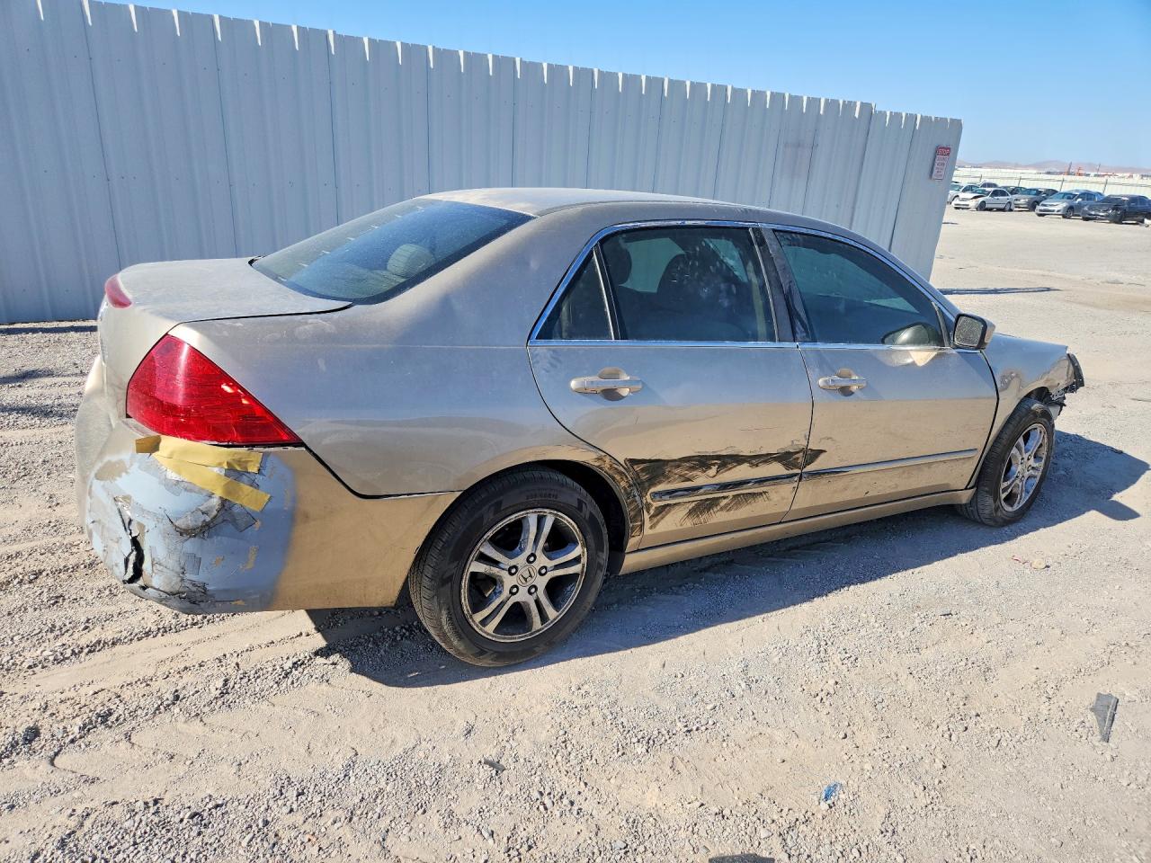 2007 Honda Accord Ex Золотой vin: 1HGCM56727A157151